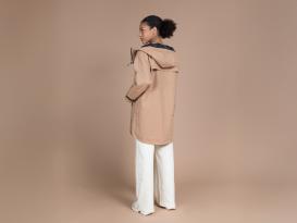 Paikka Visibility Damen Regenmantel lite Taupe  reflektierend 4