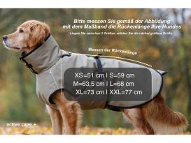 Active Cape Plus Hundemantel mit Lammfleecefutter sand 4