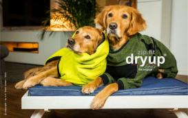 Dryup Body zip.fit Hundebademantel moos XXL / 74 cm 4