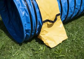 Profi Hunde Agility Tunnel FCI konform blau 4