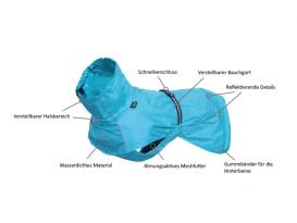 Rukka Pets Regenjacke für Hunde Hase Aqua 60 4