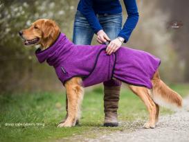 Dryup Cape Hundebademantel bilberry 4