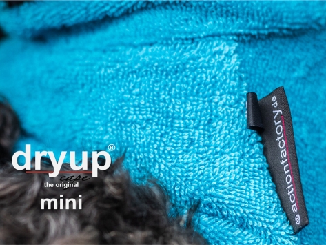 Dryup Cape Hundebademantel Mini Cyan