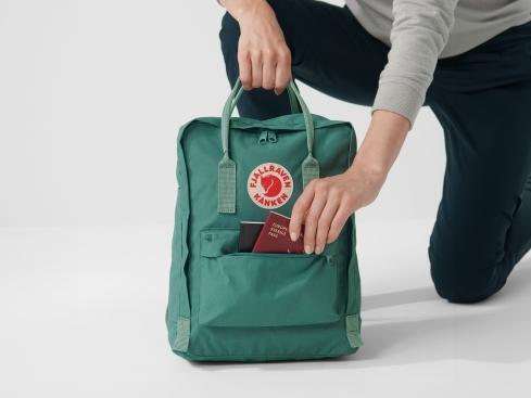 Fjällräven Rucksack Kanken Daypack Frost Green-Confetti Pattern