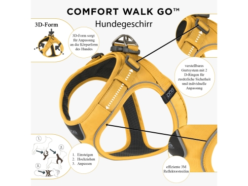 Dog Copenhagen Comfort Walk Go Hundegeschirr Lemon