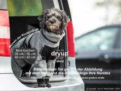 Dryup Body zip.fit Mini Hundebademantel anthrazit 5