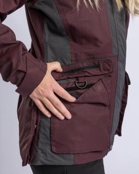Pinewood® Dog Sports 2.0 Damen Jacke Earth Plum/Dark Anthrazit -S- 5