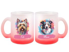 Hunde Duo Tasse - individuelle Glastasse 5