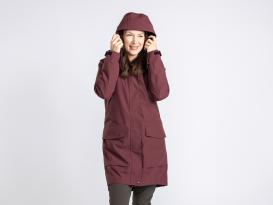 Pinewood Damen Regenparka earth plum 5