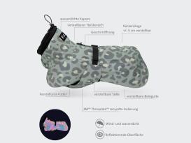 Paikka Visibility reflektierende Hunde-Winterjacke grün leo 50 5