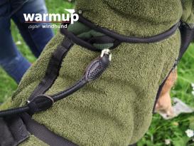 Warmup Cape Pro Windhund Hundemantel & Bademantel pine green 5