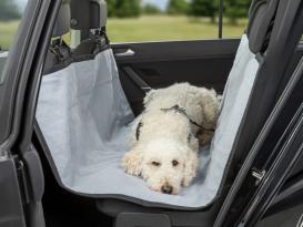 Auto-Schondecke für die Rückbank mit Lammfell-Optik 5