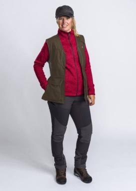 Pinewood® Dog Sports 2.0 Damen Weste wildlederbraun/olive -S- 5