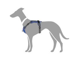 Hunter Hundegeschirr Divo blau/grau S 5