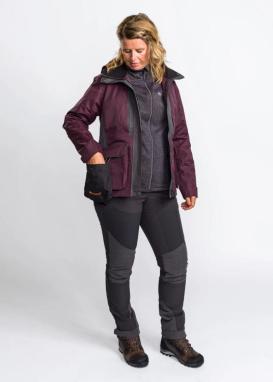 Pinewood® Dog Sports 2.0 Damen Jacke plum/anthrazit -M- 5