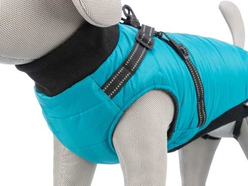 Hundegeschirr-Mantel Pontis für kleine Hunde aqua