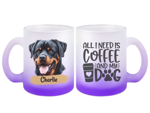 Hunde Tasse - individuelle Glastasse