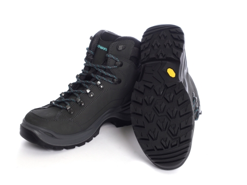Lowa Renegade EVO GTX® MID Damenschuh asphalt/türkis