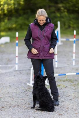 Pinewood® Dog Sports 2.0 Damen Weste pflaume/anthrazit -S- 6