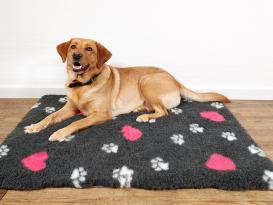 Original Vetbed Isobed SL anthrazit hearts & paws 75 x 50 cm 6