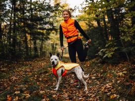 Ruffwear Lumenglow reflektierende Weste für Hunde blaze orange XL 6