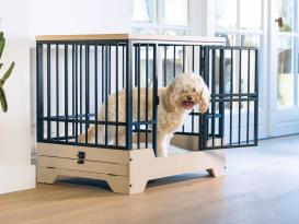 Premium Zimmerkennel Quirine für Hunde schwarz 6