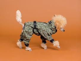Paikka reflektierender Hunde-Regenanzug grün 6