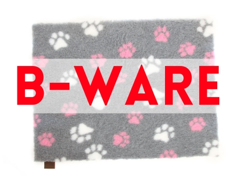 B-Ware Original Vetbed Isobed SL grau mit rosa Pfoten