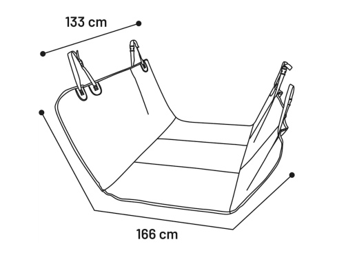 Auto-Schondecke Kenai für den Rücksitz