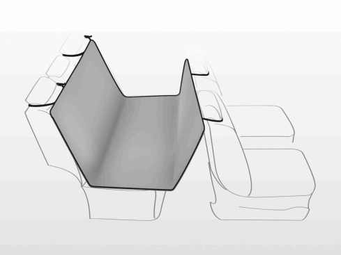 Auto-Schondecke für die Rückbank mit Lammfell-Optik
