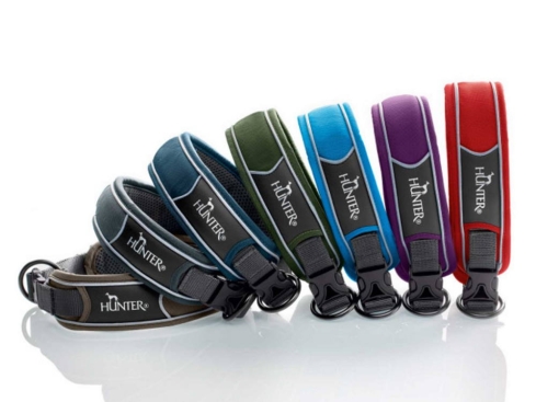 Hunter Divo Hundehalsband hellblau/grau