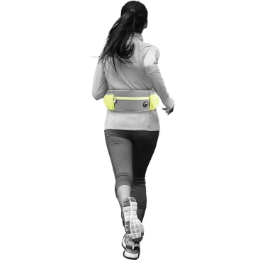 Jogging-Hüftgurt mit Hundeleine gelb
