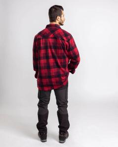Pinewood Finnveden Canada Holzfäller-Fleecehemd Red/Black 7