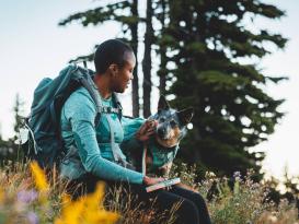 Ruffwear Front Range™ Hunderucksack 2.0 River Rock Green XS 7