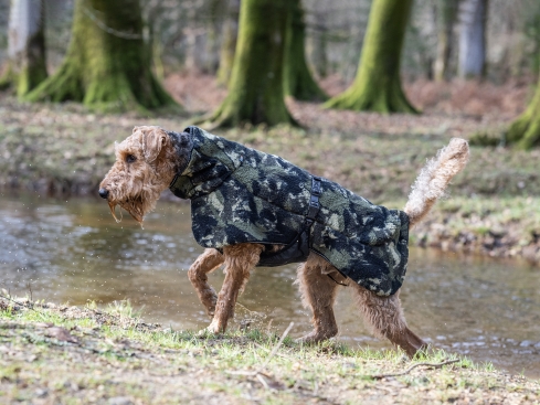 Rukka Pets Comfy Pile Hunde-Fleecejacke camouflage