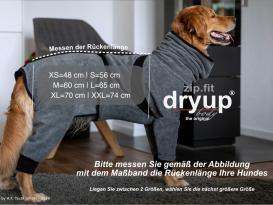 Dryup Body zip.fit Hundebademantel anthrazit XXL / 74 cm 8