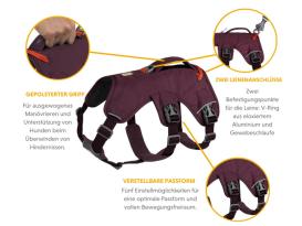 Ruffwear Web Master™ Hundegeschirr Red Sumac XXS 8