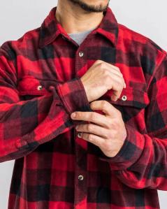 Pinewood Finnveden Canada Holzfäller-Fleecehemd Red/Black 9