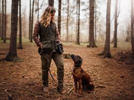 Pinewood® Dog Sports 2.0 Damen Weste wildlederbraun/olive -S- 9