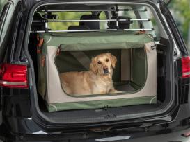 Faltbare Hundebox Comfy olivgrün/beige 9