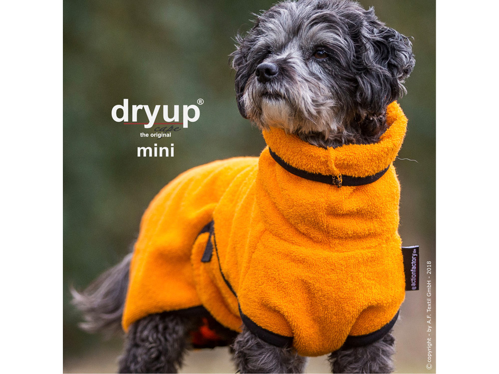Dryup Cape Hundebademantel Mini clementine 
